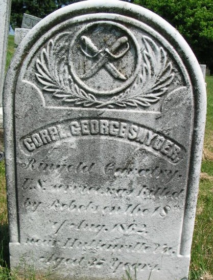 Corpl George Snyder tombstone